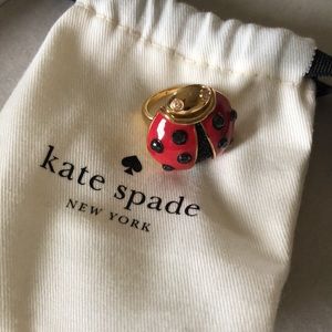 Kate spade ladybug ring